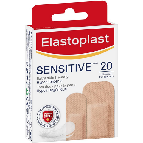 Elastoplast Sensitive Plasters For Wound Protection Light Skin Tone