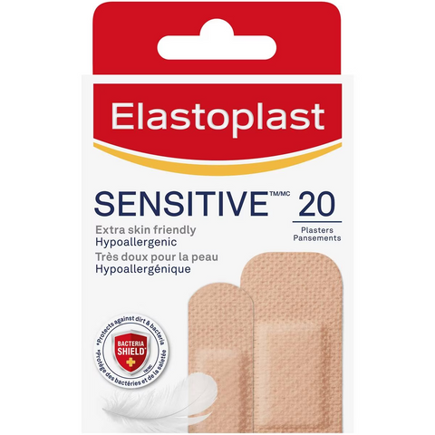 Elastoplast Sensitive Plasters For Wound Protection Light Skin Tone