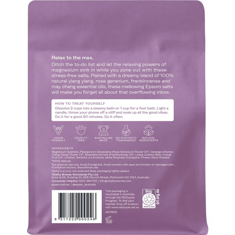 Epzen Relax Magnesium Bath Crystals 900g