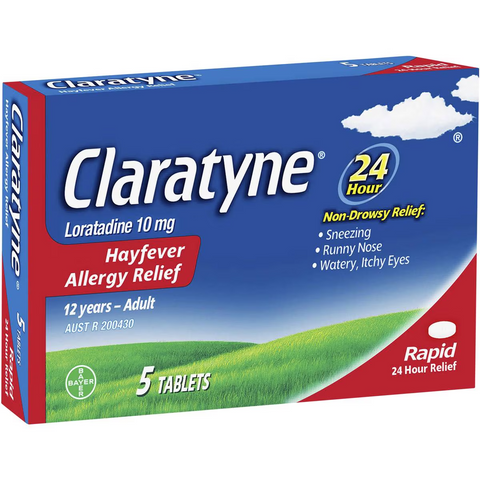 Claratyne Hayfever Allergy Relief Antihistamine Tablets 5 Pack