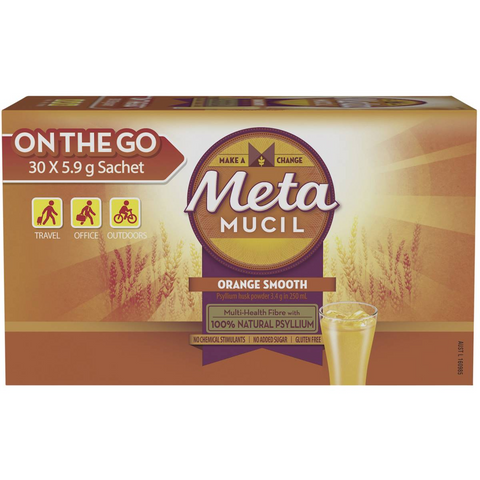 Metamucil Orange Smooth Fibre Powder Sachet 30 Pack