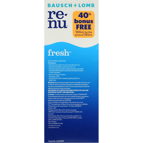 Bausch + Lomb Renu Fresh Multi-purpose Solution 500ml