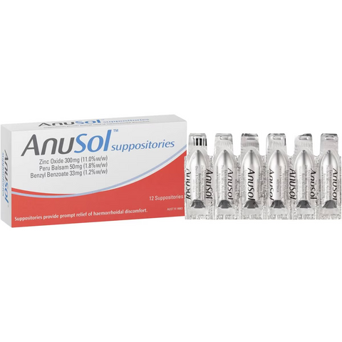 Anusol Haemorrhoidal Suppositories 12 Pack