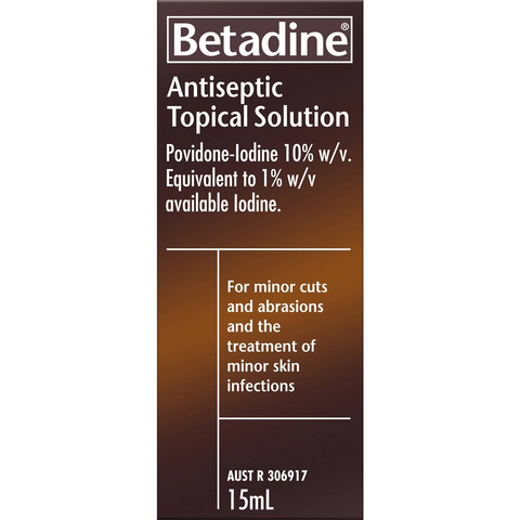 Betadine Antiseptic Topical Solution Liquid 15ml