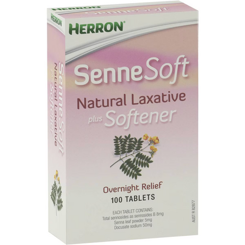 Herron Sennesoft Laxatives Overnight Relief 100 Pack