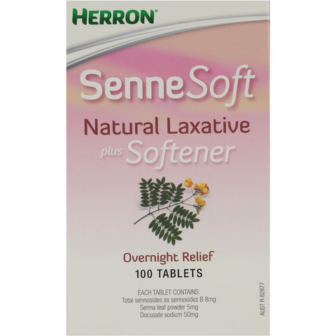 Herron Sennesoft Laxatives Overnight Relief 100 Pack