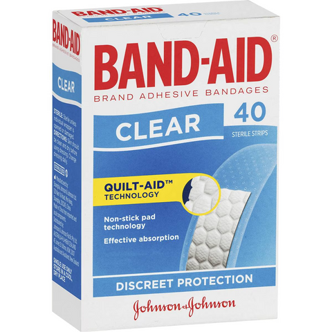 Band-aid Clear Strips 40 Pack