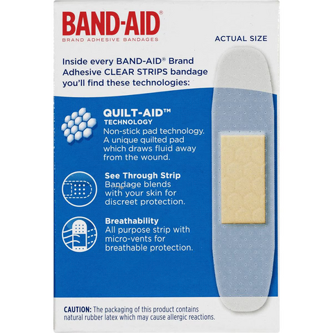 Band-aid Clear Strips 40 Pack