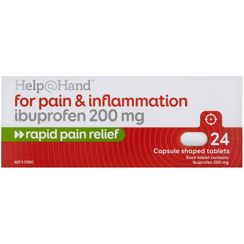 Help@hand Ibuprofen Rapid Caplets 24 Pack