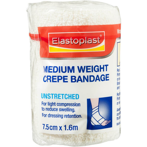 Elastoplast Crepe Bandage Medium Weight For Muscle, Joint, Back Pain Each