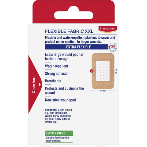 Elastoplast Band Aids Strips Flexible Fabric Xxl 5 Pack