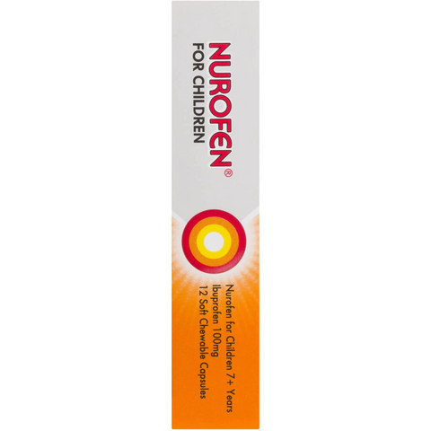 Nurofen For Children 7+ Yrs Chewable Ibuprofen Orange 12 Pack