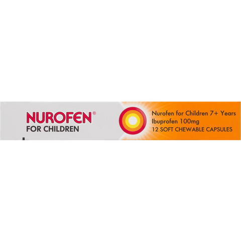 Nurofen For Children 7+ Yrs Chewable Ibuprofen Orange 12 Pack