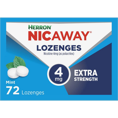 Herron Nicaway Stop Smoking Peppermint Lozenges 4mg 72 Pack