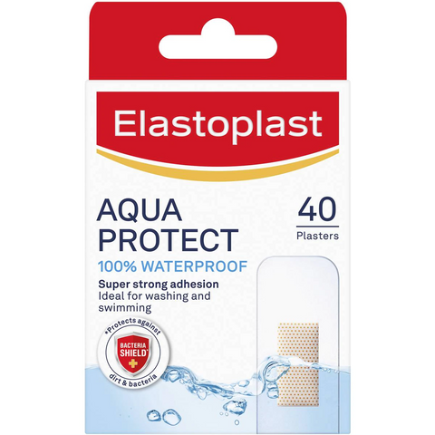 Elastoplast Aqua Protect Waterproof Plasters For Wound Protection 40 Pack