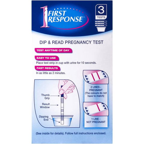 First Response Pregnancy Test Dip Read 3 Pack