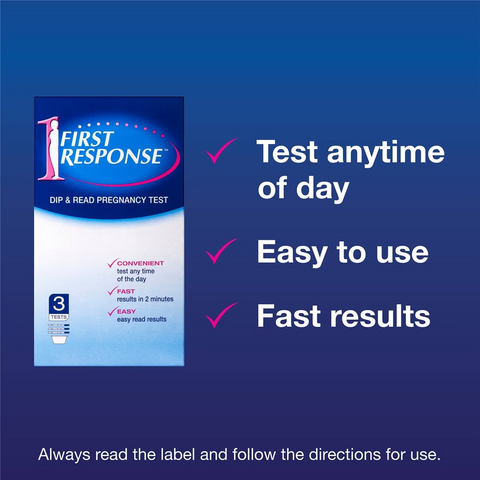 First Response Pregnancy Test Dip Read 3 Pack