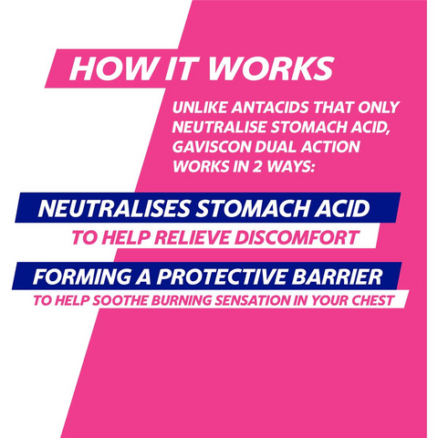 Gaviscon Dual Action Heartburn & Indigestion Liquid Berry 300ml