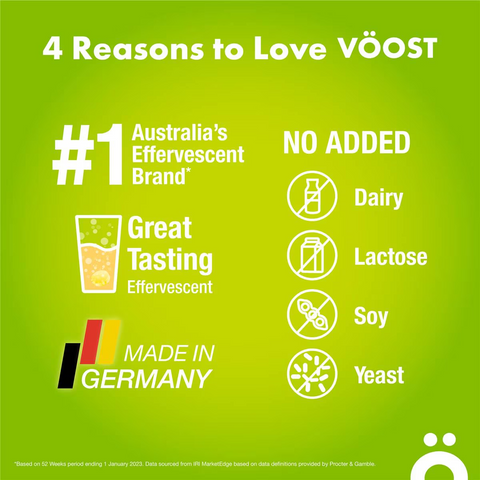 Voost Hydrate Lemon + Lime Effervescent Tablets 20 Pack