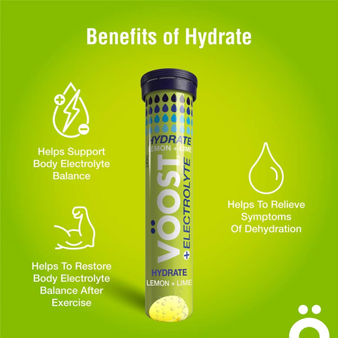 Voost Hydrate Lemon + Lime Effervescent Tablets 20 Pack