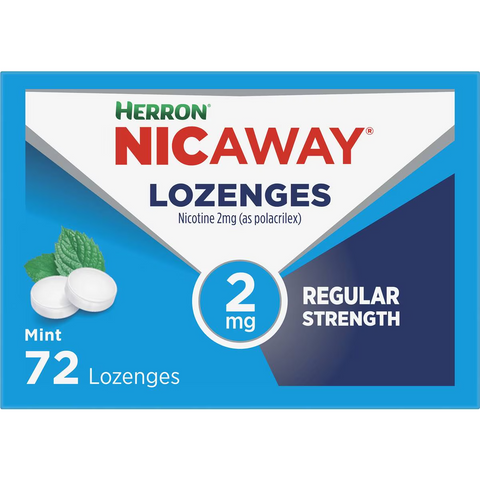 Herron Nicaway Stop Smoking Peppermint Lozenges 2mg 72 Pack