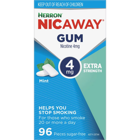 Nicaway Nicaway Stop Smoking Mint Gum 4mg 96 Pack