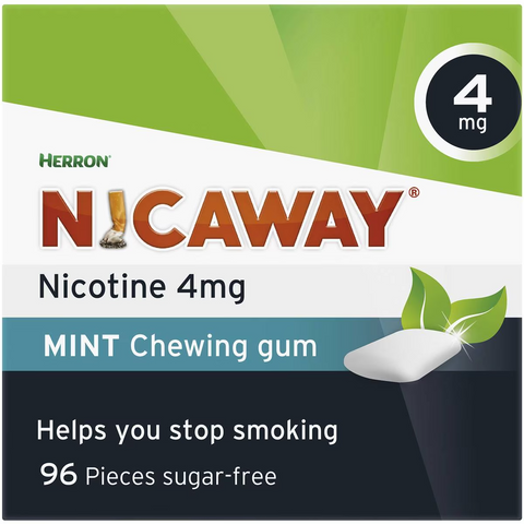 Nicaway Nicaway Stop Smoking Mint Gum 4mg 96 Pack