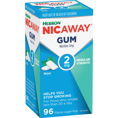 Nicaway Nicaway Stop Smoking Mint Gum 2mg 96 Pack