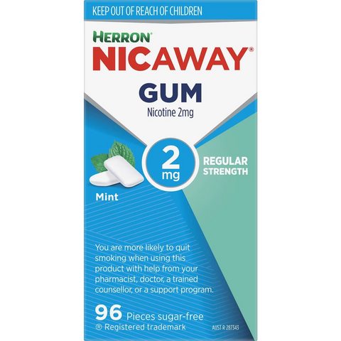 Nicaway Nicaway Stop Smoking Mint Gum 2mg 96 Pack