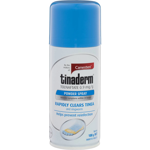 Canesten Tinaderm Antifungal Powder Spray 100g