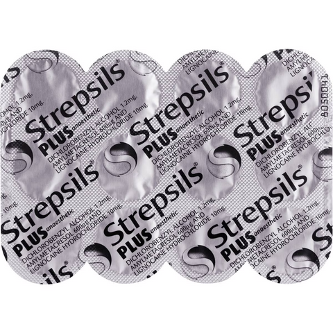 Strepsils Plus Anaesthetic Sore Throat Numbing Pain Relief Lozenges 36 Pack