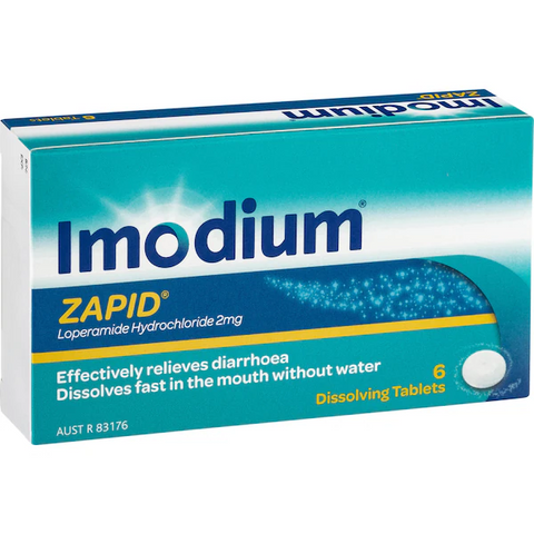 Imodium Zapid Diarrhoea Relief Dissolving Tablets 6 Pack