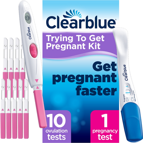 Clearblue Trying To Get Pregnant Kit 10 Ovulation & 1 Pregnancy Test Each