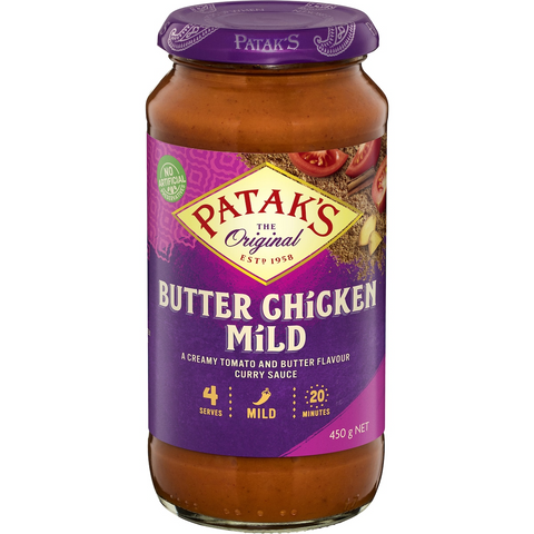 Patak's Mild Butter Chicken Simmer Sauce 450g