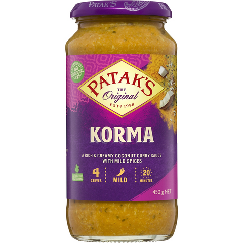 Patak's Korma Curry Simmer Sauce Sauce 450g