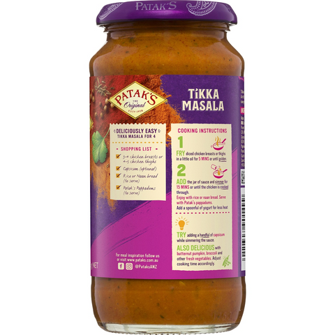 Patak's Tikka Masala Simmer Sauce 450g