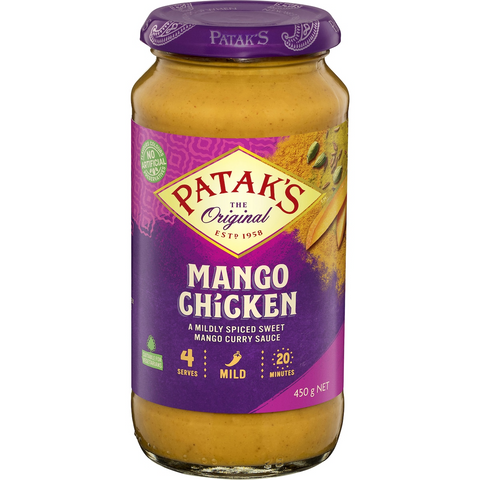 Patak's Mango Chicken Curry Simmer Sauce 450g