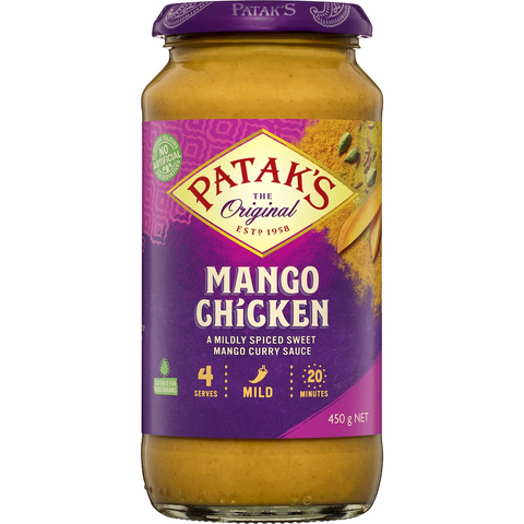 Patak's Mango Chicken Curry Simmer Sauce 450g