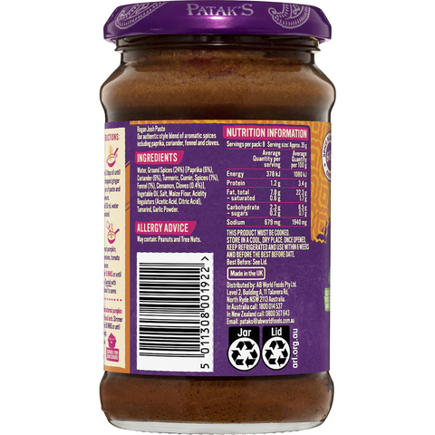 Patak's Rogan Josh Curry Paste 283g