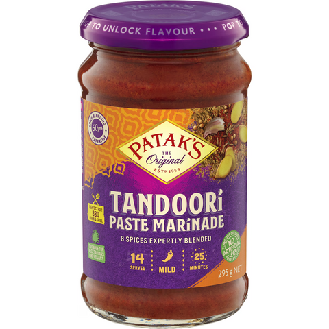 Patak's Mild Tandoori Indian Paste Marinade 295g