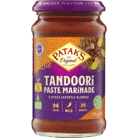 Patak's Mild Tandoori Indian Paste Marinade 295g