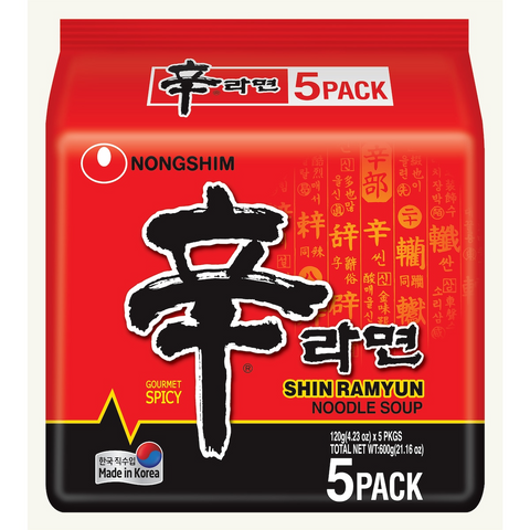 Nong Shim Shin Ramyun 5 Pack