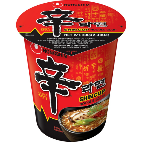 Nong Shim Shin Cup Noodle Soup 68g