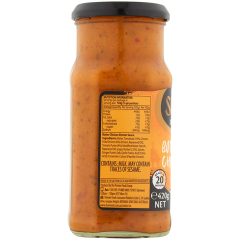 Sharwood's Simmer Sauce Butter Chicken 420g