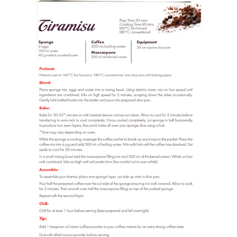 Lion Tiramisu Cake Mix Kit 450g