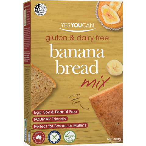 YesYouCan Gluten & Dairy Free Banana Bread Mix 400g