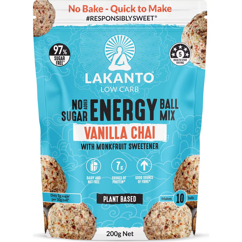 Lakanto No Added Sugar Energy Ball Mix Vanilla Chai 200g