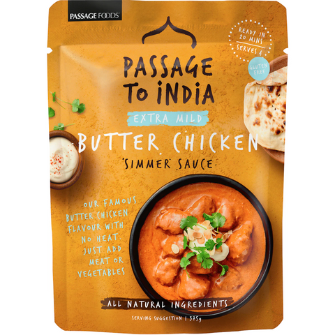 Passage To India Simmer Sauce Extra Mild Butter Chicken 375G