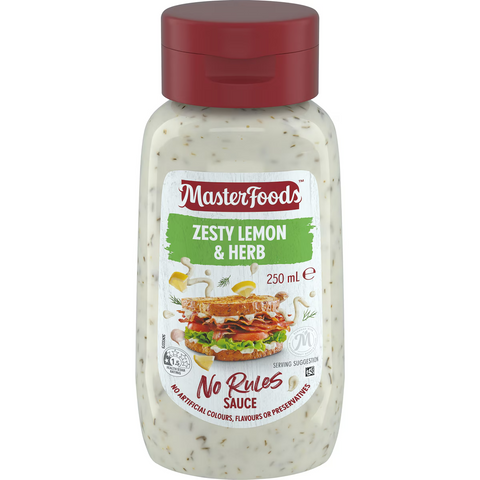 MasterFoods Zesty Lemon & Herb Sauce 250mL