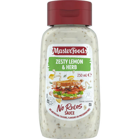 MasterFoods Zesty Lemon & Herb Sauce 250mL